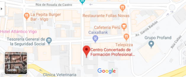 Localizacion Gmap do CPR Daniel Castelao